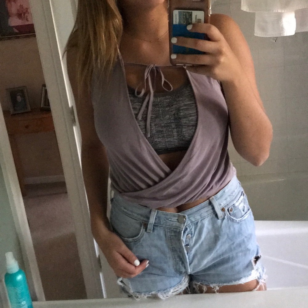 light purple top